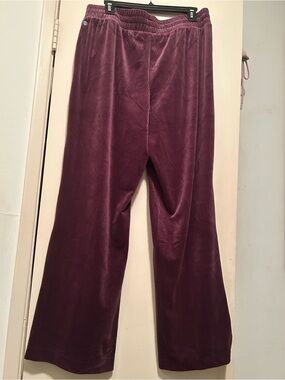 Apana Wide-Leg Corduroy Pants in Plum
